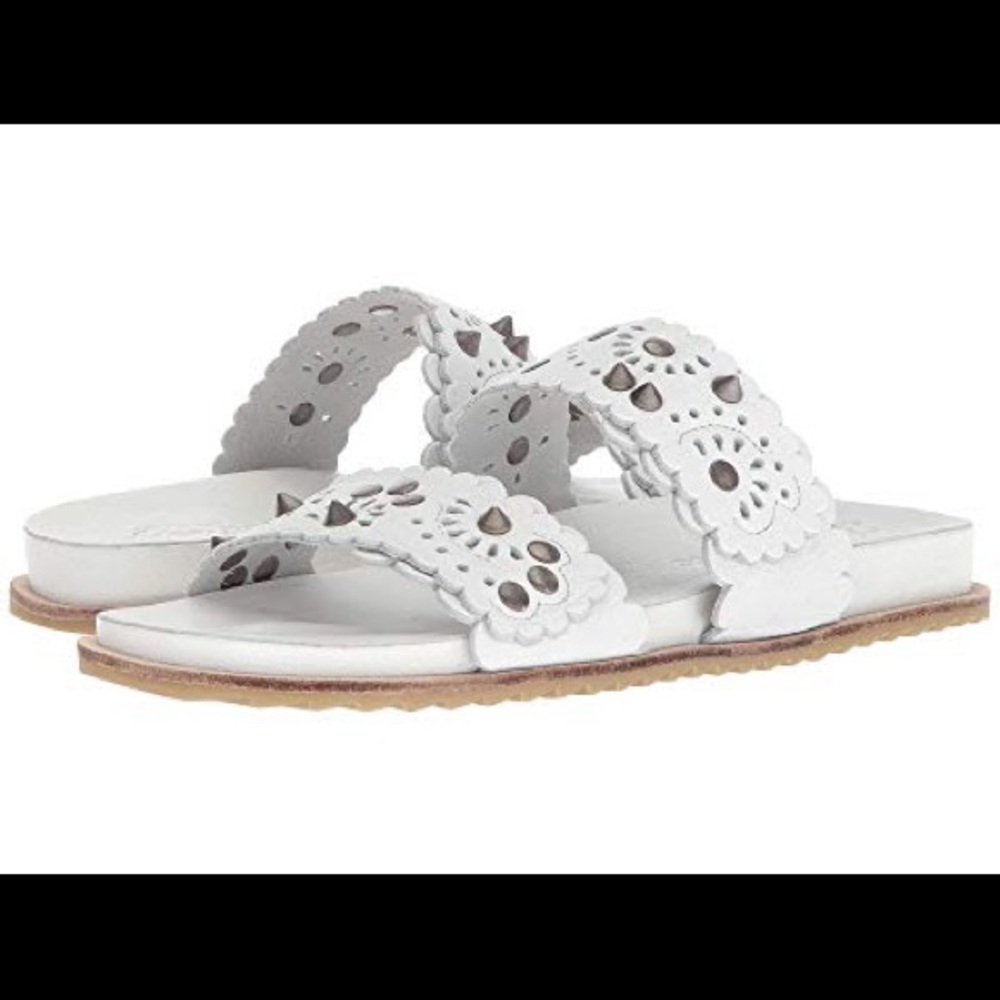 SOLD🌸FREE PEOPLE White Leather Spellbound Sandal - Picture 2 of 7